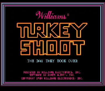 Turkey Shoot screen shot title